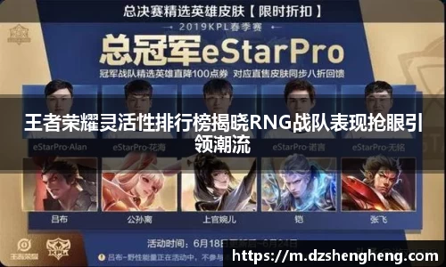 王者荣耀灵活性排行榜揭晓RNG战队表现抢眼引领潮流